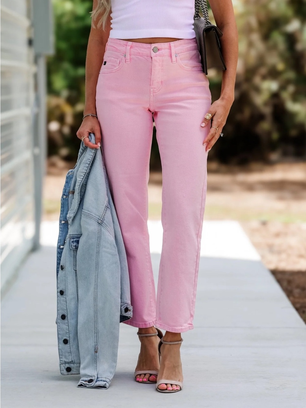 KanCan Valentina Mid Rise Straight Leg Jeans